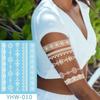 Long-lasting White Tattoo Stickers Waterproof Body Art Tattoo Temporary Tattoo Stickers Party