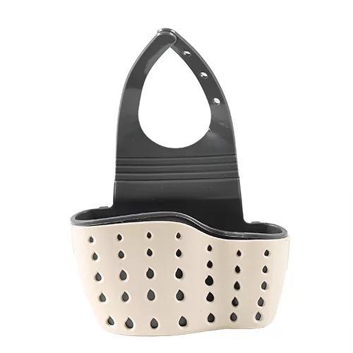 Modern Plastic Hanging Basket  Adjustable Shoulder Strap Sink Organizer with Multifunctional Drainage Spongen Rack Kitchen Tool