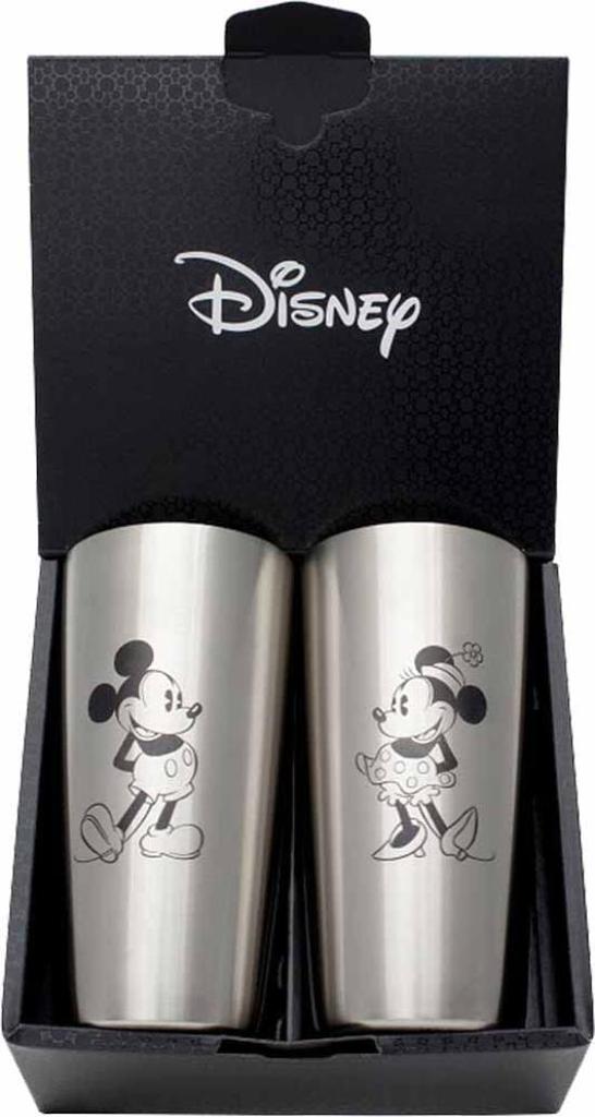 YAXEL Disney Tumblers, Set of 2, 440ml, Vacuum Insulated, Insulated, Stainless Steel, Gift Set for Couples (Mickey & Minnie) 81180