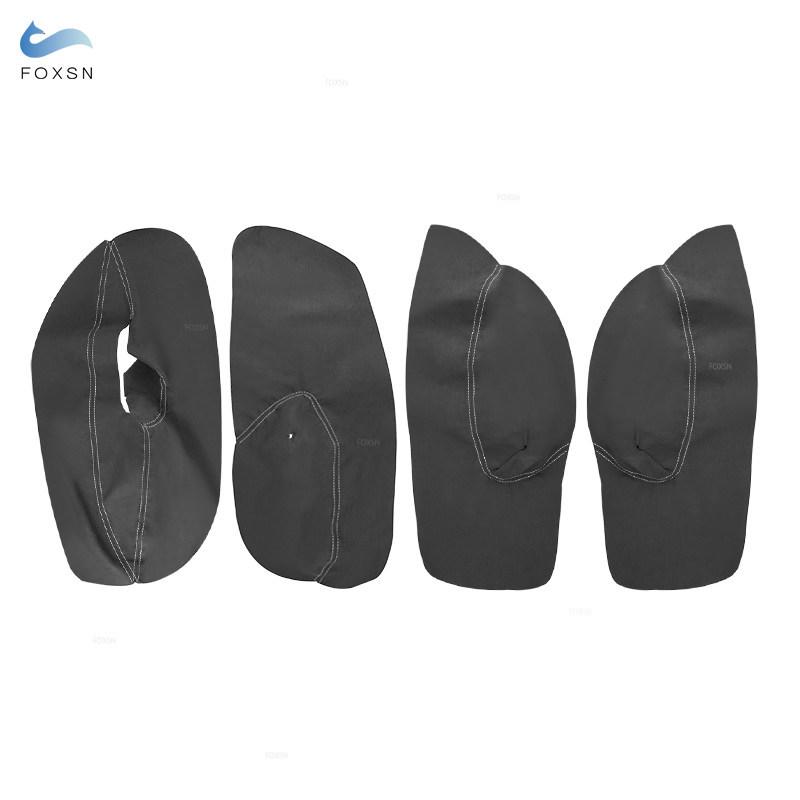 4pcs Car Styling Suede Leather with White Line Interior Door Panel Armrest Cover Trim For VW Golf 4 MK4 Bora Jetta 1998-2005 LHD