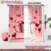 2pcs, 2D FLAT PRINTING Curtains (Without Rod) Heartful Gift Popular Print Curtains Versatile Polyester Fabric Curtains Outdoor
