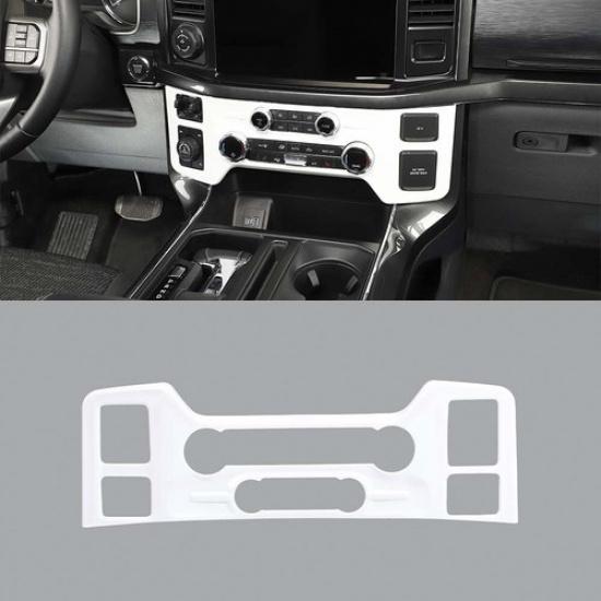 White Central Control Air Conditioner Vent AC Panel Trim Cover For Ford F150 21+