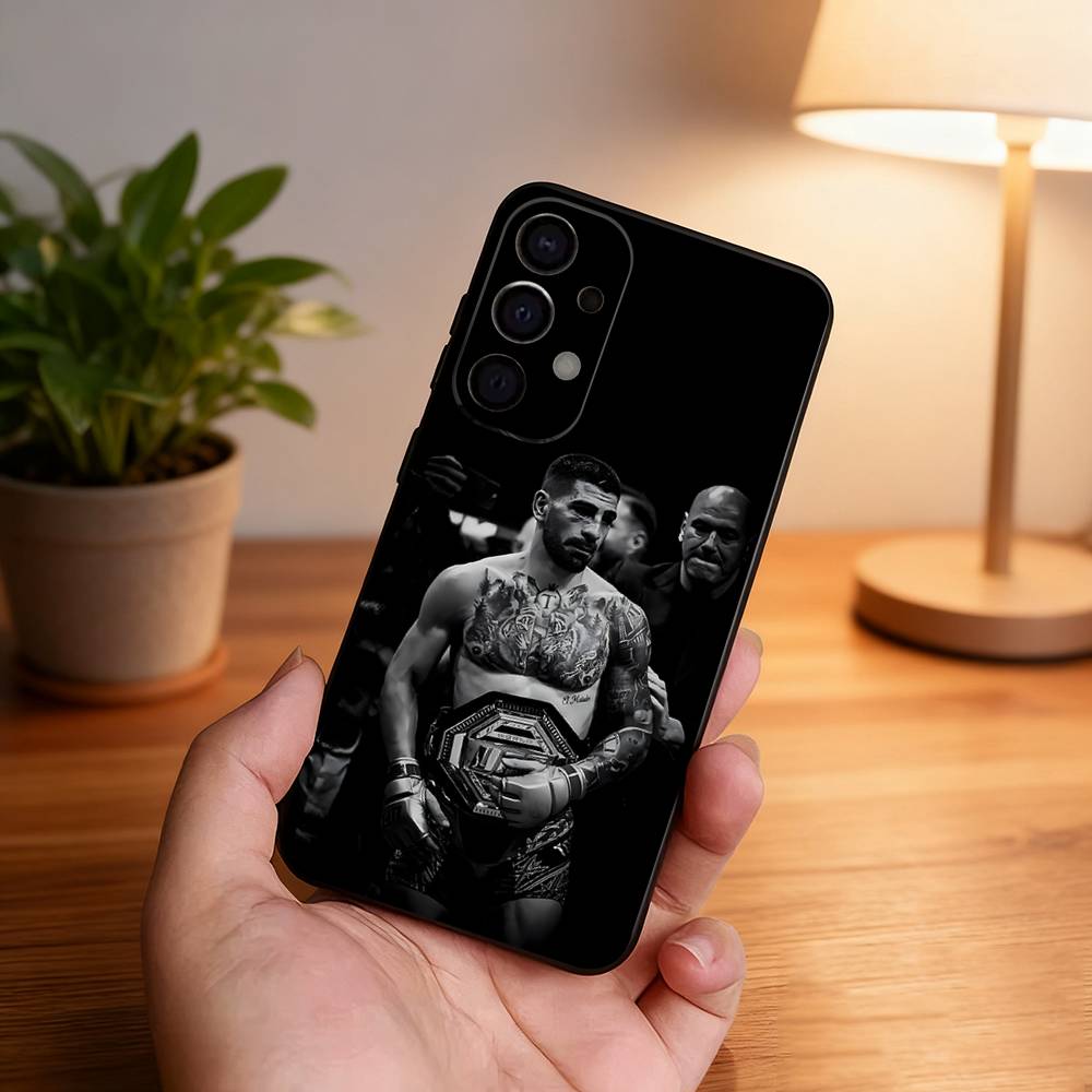 

I-Ilia Fighting T-Topuria Phone Case For Samsung S25,S24,S21,S22,S23,S30,Ultra,S20,Plus,Fe,Lite,5G Black Cover Samsung S21 s305G