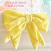 Easter Pastel Bow Garland Banner Spring Velvet Bow Garland Decoration for Table Door Mantel Window Wall Easter Party Supplies