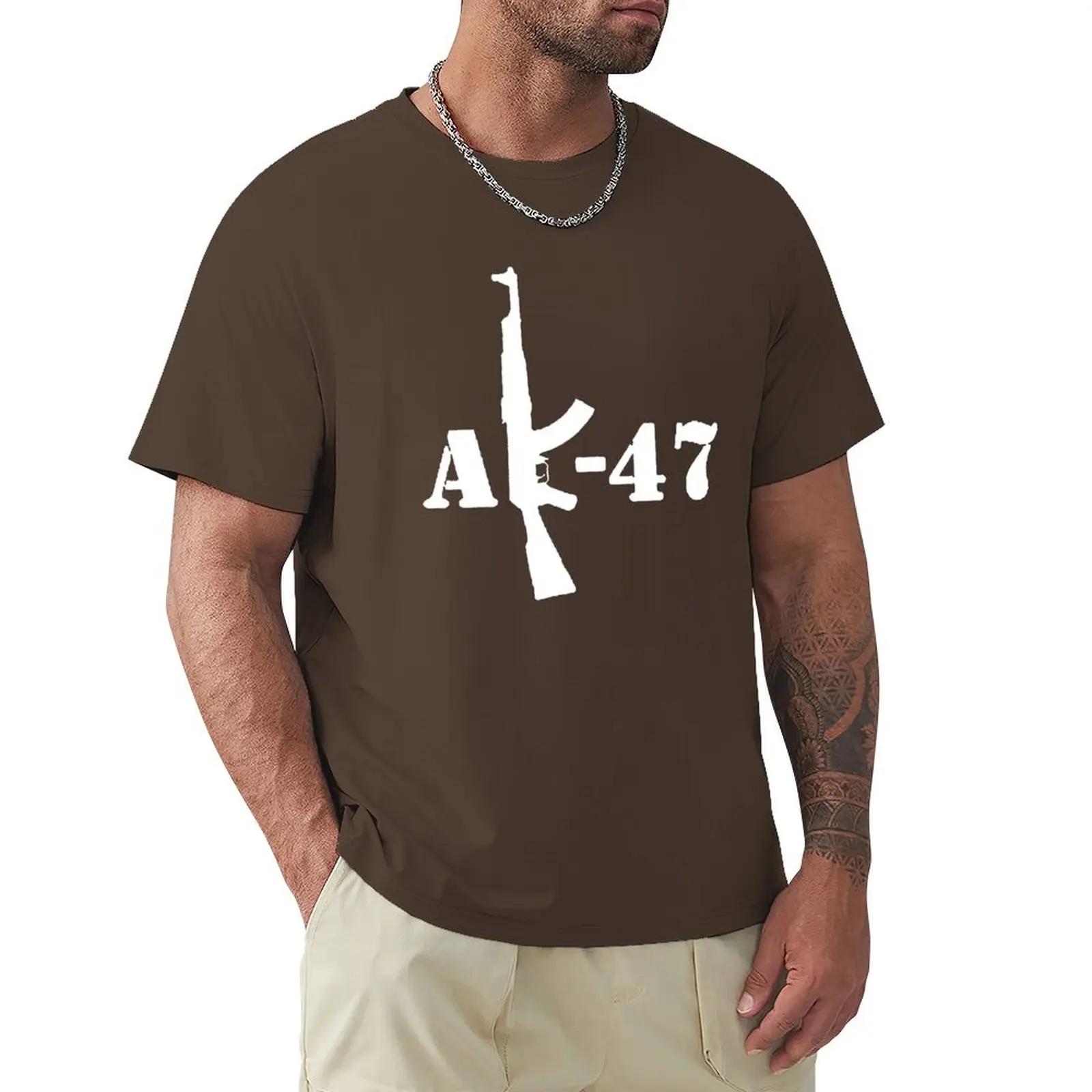 

AK-47 T Shirt Harajuku Short Sleeve T-shirt 100% Cotton Graphics Tshirt Tops XXXXXL рожевий