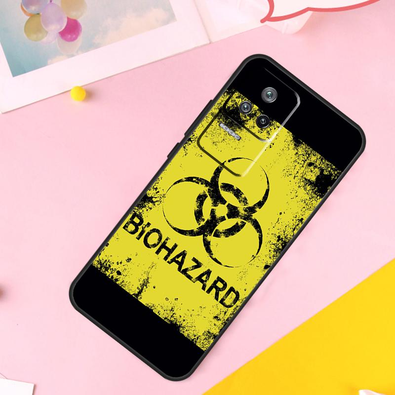 Biohazard Symbol Logo Case For Xiaomi 13 14 Ultra 12 Lite 11T 12T 13T Pro POCO M6 Pro X6 X5 X3 F3 F5 M5s Cover