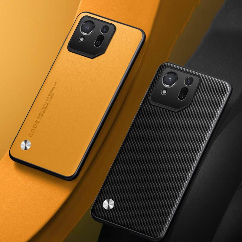Luxury Genuine Leather Business Phone Case for Asus ROG Phone 8 Pro 8 7 Pro 7  6 5 3 Plain Skin Shockproof Cover for Full Protection Cover