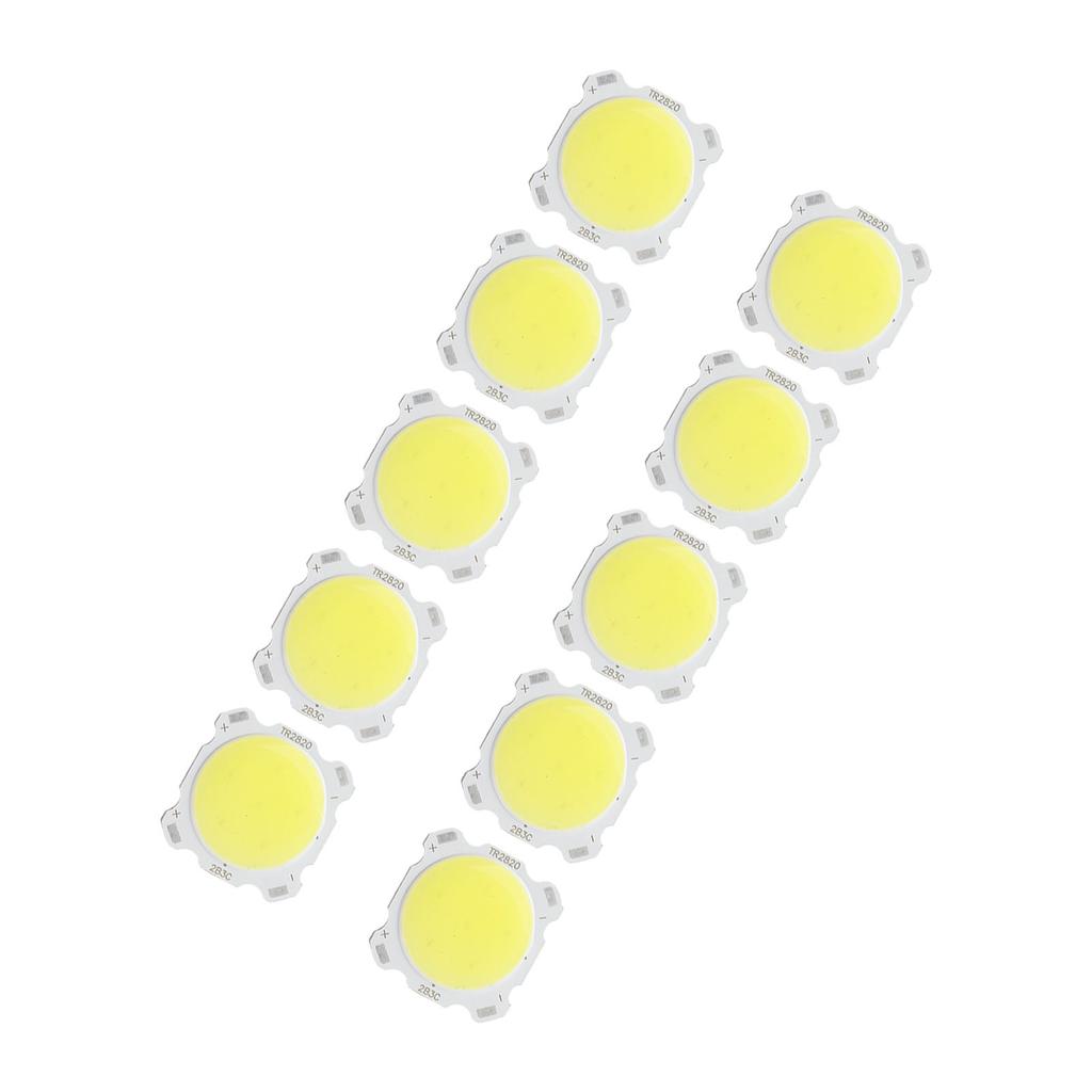 10pcs Round COB 3W High Power LED Chip Bulb Lamp Light Warm White