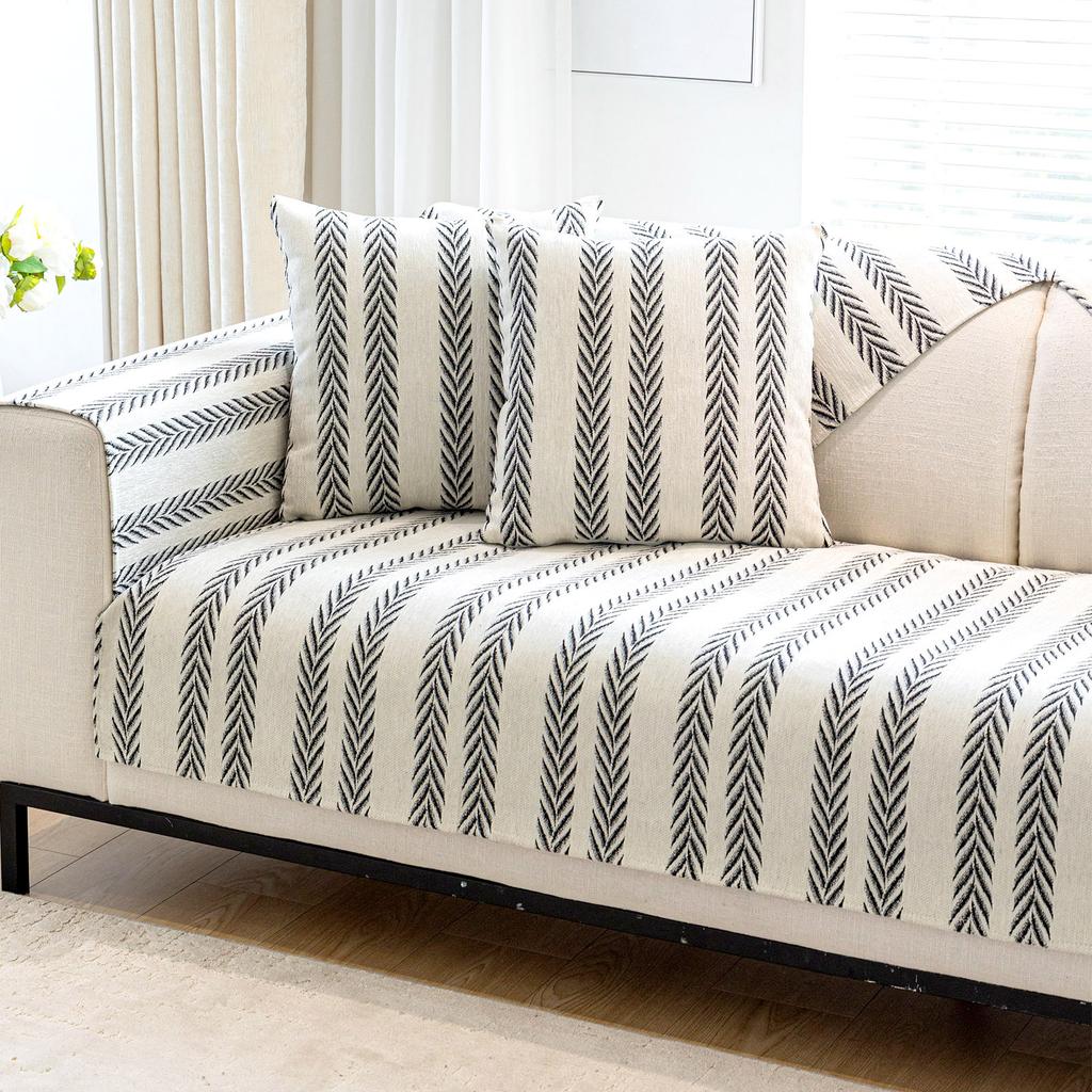 Modern Nordic Sofa Cushion Universal Fabric Non-Slip Leather Sofa Cover  New Sofa Seat Cushion Light Luxury