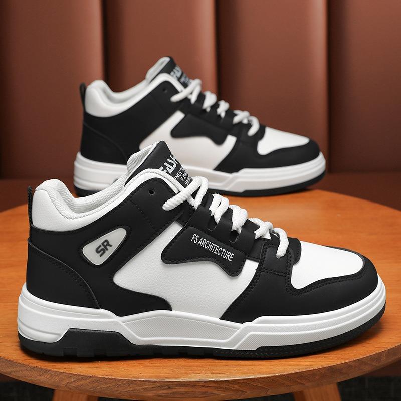 Autumn men's shoes new breathable high-top shoes men's trend versatile platform sports shoes casual board shoes trendy shoes