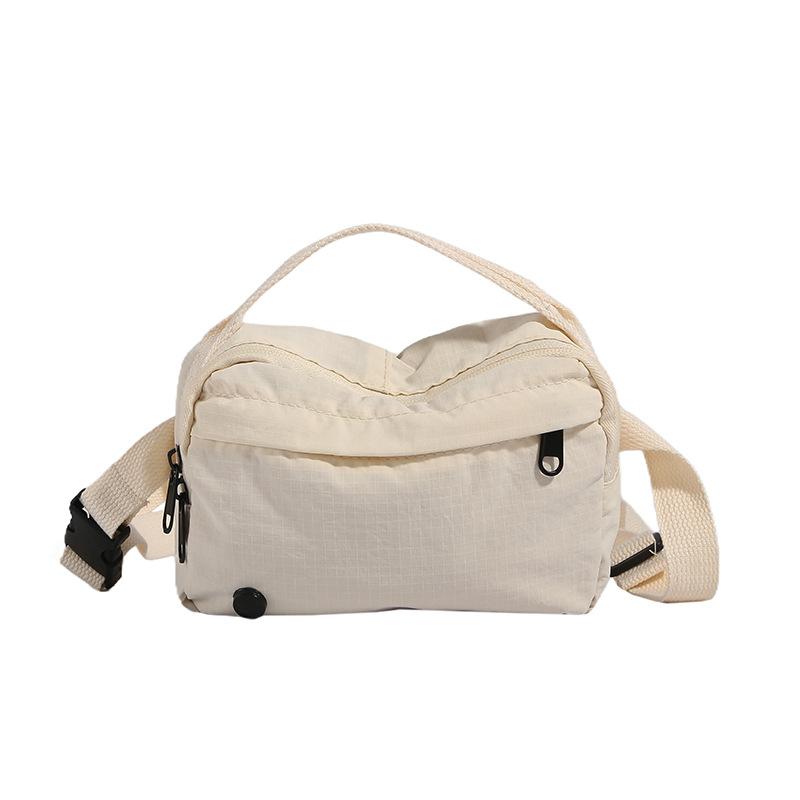 New Macaron Nylon Small Square Bag Waterproof and Lightweight Canvas Bag Bag Casual Fashion Shoulder Messenger Mobile Phone Bag