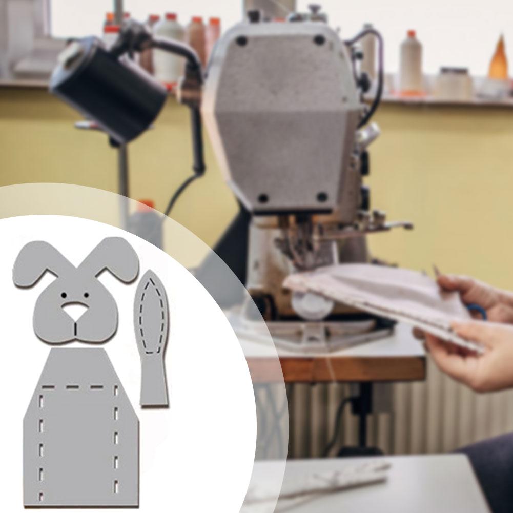 Easter Bunny Basket Template Practical Sewing Stencil For Easter Party Decor
