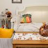 1 Piece Of Autumn Harvest Table Runner, Painted Pumpkin, Sunflower, Fallen Leaves, Suitable For Restaurant, Home, Picnic, Harvest Party, Market Decora
