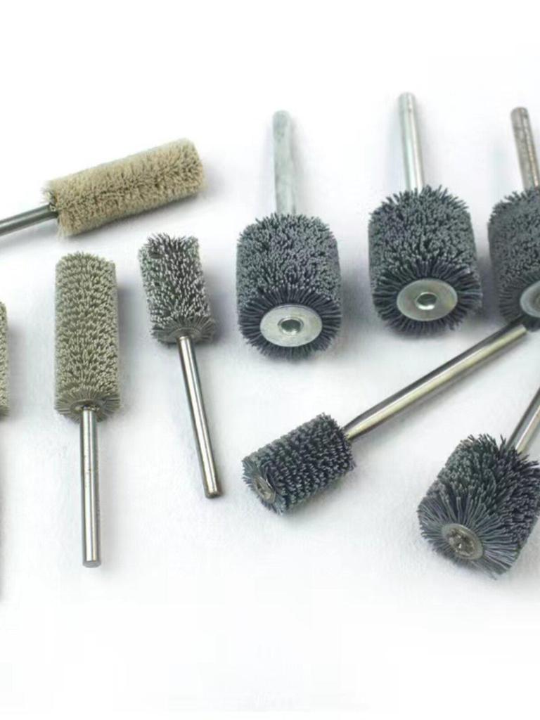 Silicon Carbide Bristle Inner Hole Polishing Brush for CNC Robots
