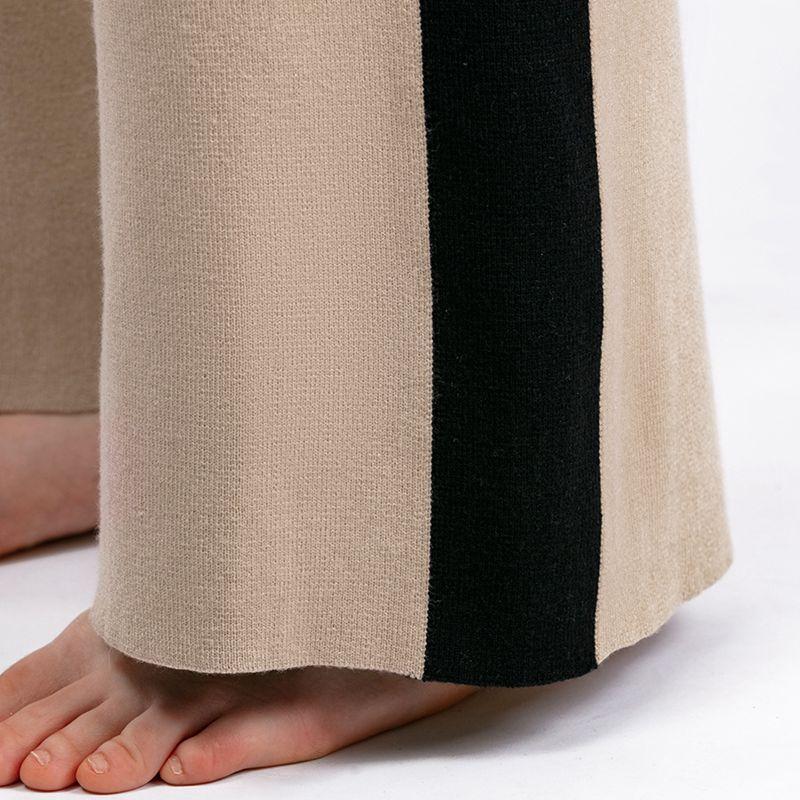 Hosen mit weitem Bein, Trainingsanzüge, Herbst-Winter-Strickpullover, Pullover-Sets, 2-teilige Sets, Hosen in voller Länge, Anzüge aus Stoff