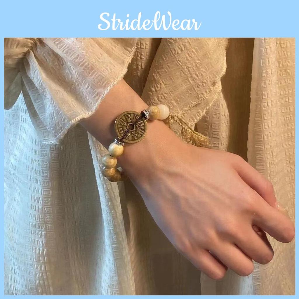 Milky Wood Exquisite Bead Mountain Ghost Flower Bracelet For Women Fashionable