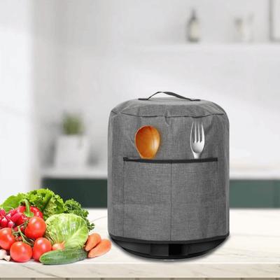 Oxford Cloth Air Fryer Dust Cover Oil-resistant Washable Rice Cooker Protective Cover Reusable with Pocket