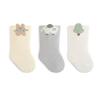 3 Pairs Winter Baby Socks Warm Thick Newborn Socks Cute Cartoon Loose Cuff Mid Tube Children Socks for Girls and Boys