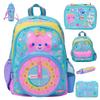 Sac à dos moyen Smiggle Dessin Animé Enfants CE1-CE2 Usage Scolaire Léger Sac à Double Bretelle Avec Bretelles à Coussin d'Air