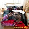 3D Print Snoop Dogg Rapper Bedding Set Duvet Cover Bed Set Quilt Cover Pillowcase Comforter King Queen Size Boys Adult Bedding