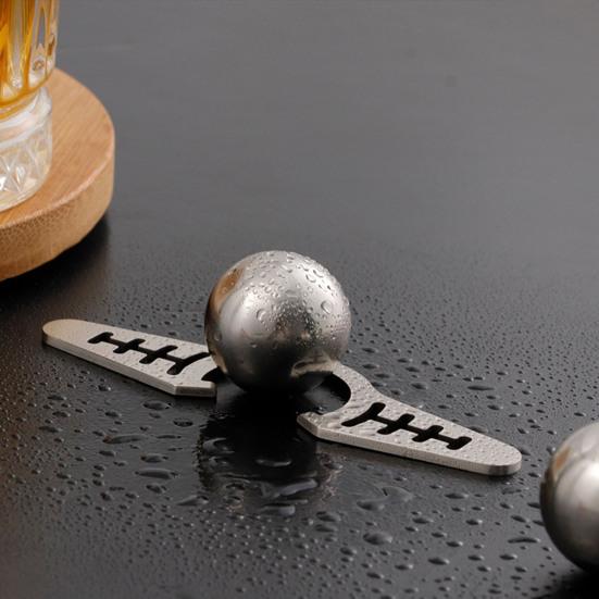 Yousheng Espresso Cooling Ball with Holder Stainless Steel Iced Coffee Chiller Dilution-Free Cooling Tool for Cocktails Whiskey