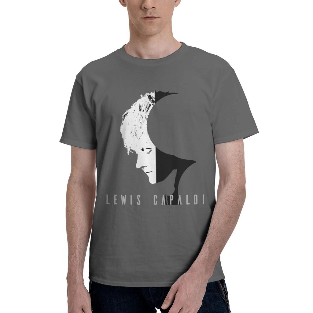 Custom LLewis CCapaldis T Shirts Men Pure Cotton Tee Tops SingerSongwriter Tshirts ShortSleeve Casual Tshirt Clothes