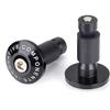 Goldfire Motorcycle 7/8'' Handle Bar End Weights Handlebar Grips Cap Anti Vibration Silder Plug Fits for Yamaha Kawasaki Dirt Bike (Black)