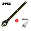 Set of 2 Car Jack Ratchet Wrenches, Extended Design, Sturdy Metal Crane Wrench Featuring a 360° Knob, Easy to Put Together And Take Apart