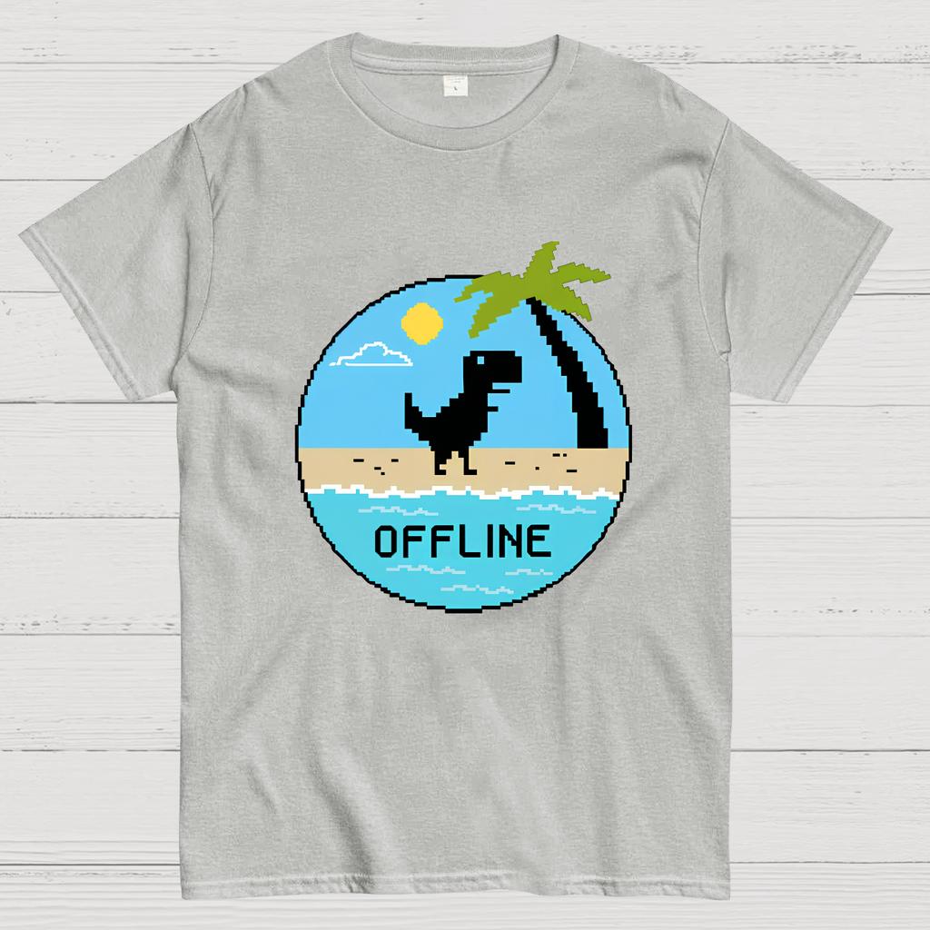 Dinosaur Offline Nerdy T-Shirt