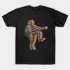 Asiatische Größe Baumwolle Unisex T-Shirt Druck T-Shirt Claypool Retro Schatten Vintage T-Shirt No-Cut Druck Normale Passform