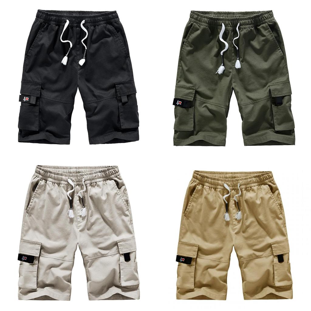 Summer Mens Work Cargo Shorts With Cotton Fabric For Casual Urban Style