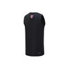 Li Ning Elite Series 23-24 Season Shenzhen Marco Polo Team Solid Color Comfortable Print Sleeveless T-Shirt Men T-Shirt Black AVST159-1