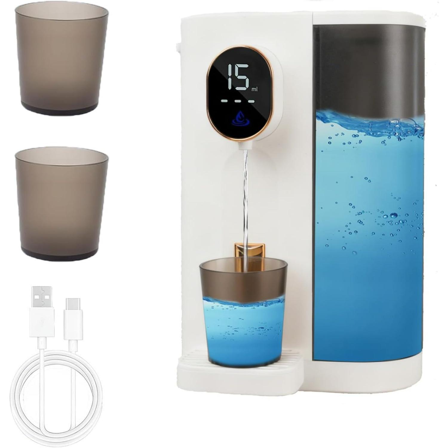 

Mouthwash Dispenser for Bathroom,20.3Oz Automatic Mouth Wash Dispenser for Kids and Adult with Magnetic Cups,4 Dispensing Level,Wall Mounted Electric W