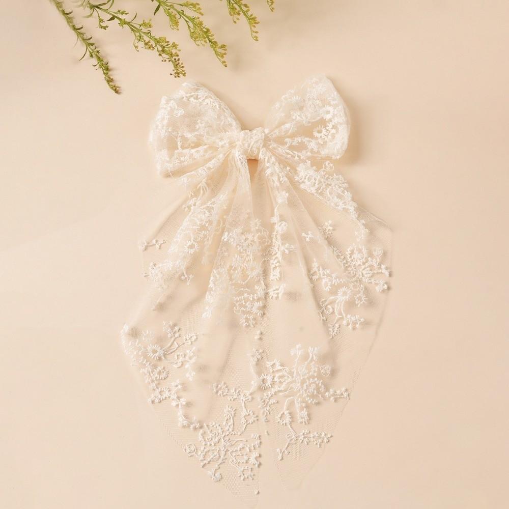 Elegant Princess Style Hair Clip Vintage Kids Hair Accessories Lace Bow Hairpin  Gift