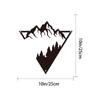 Mountain Scene Metal Wall Art: Modern Decor for Bedroom, Living Room; Beautiful Home and Office Wall Decoration