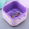 Friendly Portable Nail Drill Bit Sterilizer Plastic Storage Case Hygienic Design Use