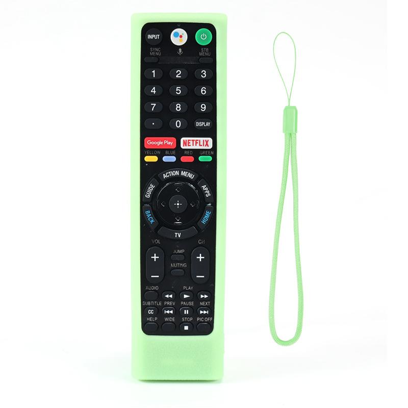 Silicone Cover for Sony TV RMF-TX300U RMF-TX200E Remote Control Shockproof Case with Strap D