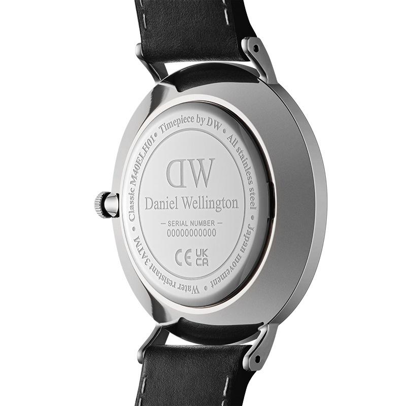Daniel Wellington Watch quartz movement leather strap 40mm black dial men's watch simple retro DW00100737