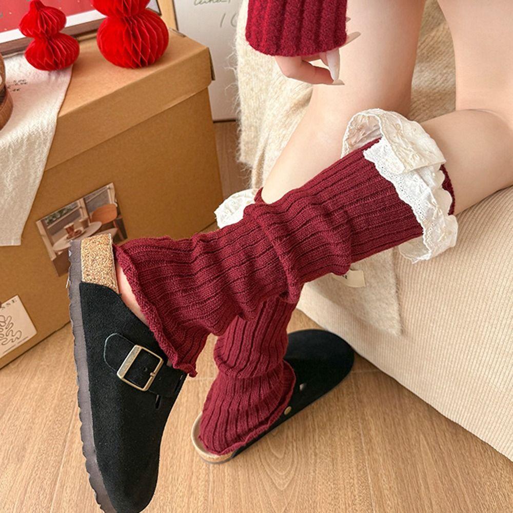 Harajuku Foot Warmers Y2K Lolita Leg Covers Autumn Winter Bubble Socks  for Women & Girls