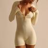 Yoga Fitness Long-sleeved Shorts Jumpsuit Women's 2025 Autumn and Winter