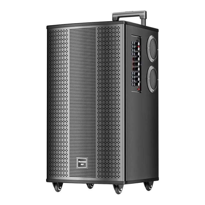 Newsmy K33 12-inch Outdoor Portable Bluetooth Trolley Speaker with Dual Mics