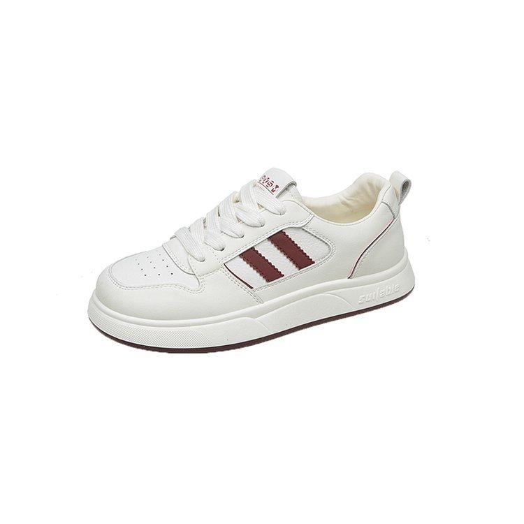 Leather Little White Shoes Women's 2025 Spring and Autumn New Versatile Shoes Breathable Casual Shoes Summer Soft-soled Sports Shoes Women's