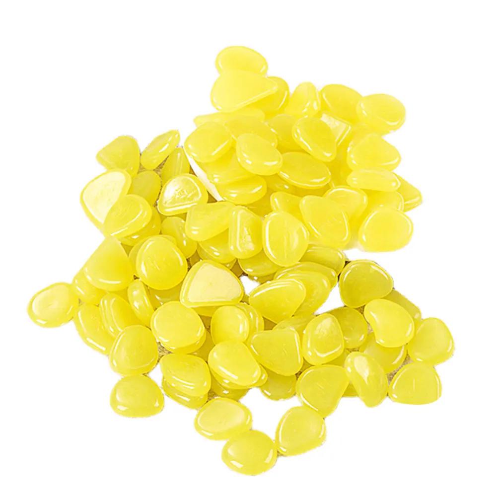 100Pcs Glow in The Dark Rocks Multifunction Glow In The Dark Pebbles Glowing Stones Rocks Pebbles for Outdoor Landscaping