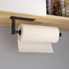 Stainless Steel Paper Towel Holder Punch-free Bathroom Toilet Paper Holder Storage Rack Kitchen Organizer Adhesive Wall Mount