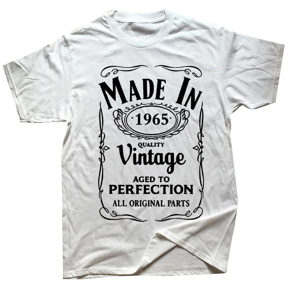 

Made In 1965 T-Shirt Men Women Plus O-Neck Streetwear Harajuku Vintage Daily Casual Overd Unisex Tees#Color(1) XXXXXL чёрный