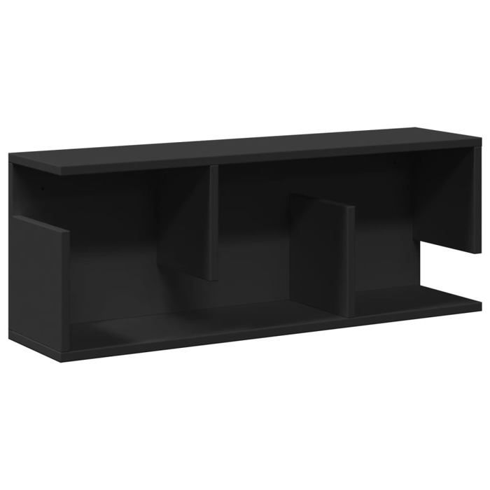 VidaXL Wall Cabinet 80x20x30 Cm Black Engineered Wood 854833