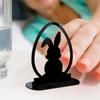 Easter Acrylic Rabbit Ornaments Stand Up Plaques Sign Cute Bunny Egg Decoration Figurines Spring Home Decor Kids Gift