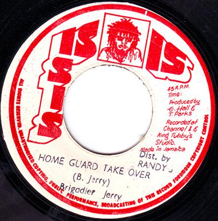 

7inch Record BRIGADIER JERRY SOJOURNERS Home Guard Take Over Run For Cove NONE Isis Jamaica Reggae Ska Dub Used