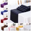 3PCS Elegant Satin Table Runner Classical Coffee Table Runner Decorative Tablecloth  Baby Shower