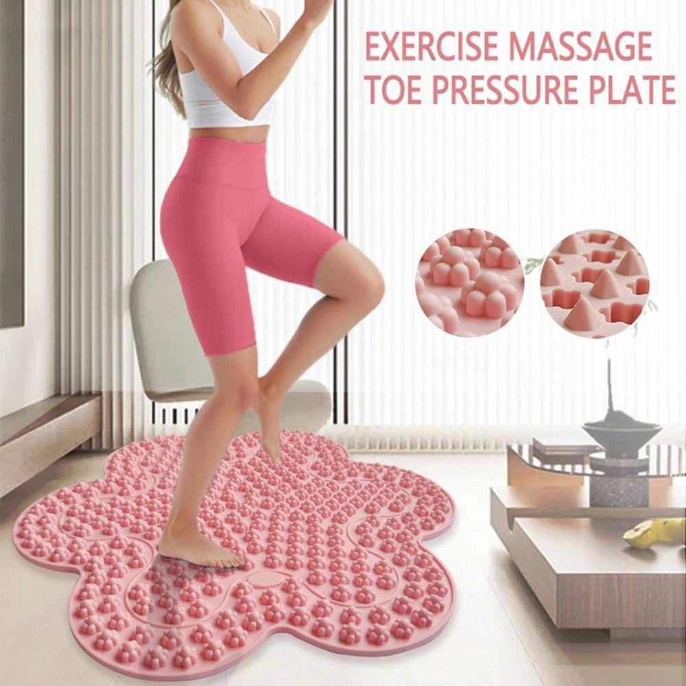 Household Foot Massage Mat Flower Shaped Jogging Pad Feet Massaging Plate  Outdoor Game